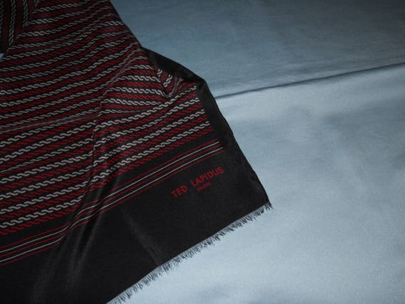 Authentic vintage Ted Lapidus scarf ! Silk ! - image 2