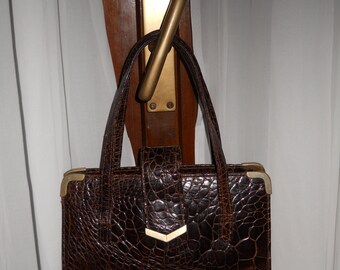 Authentic vintage bag - genuine reptile