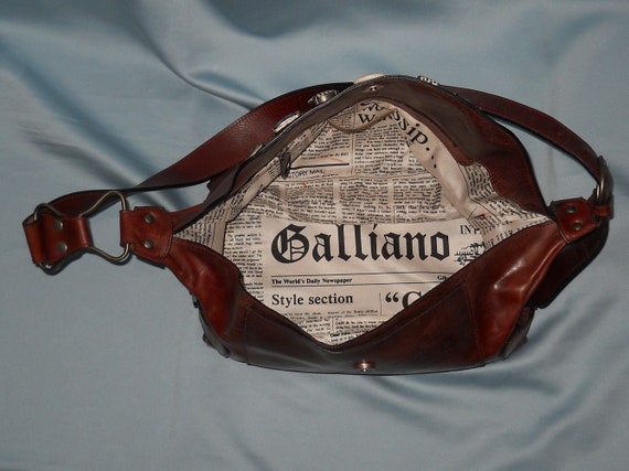 Authentic vintage John Galliano bag - genuine lea… - image 10
