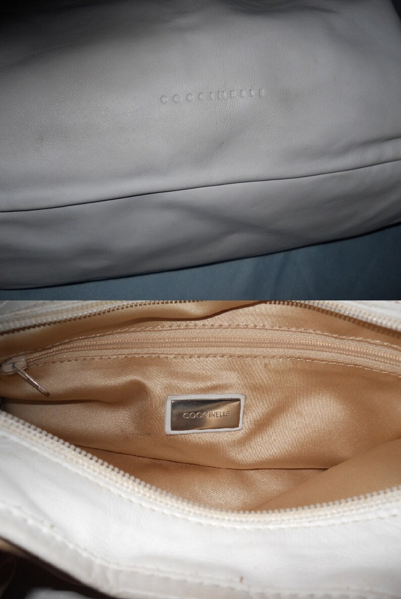 Sac Authentique Coccinelle - Marron Daim - Taille Moyenne - Vintage Fait Main Italie - Bon état Général