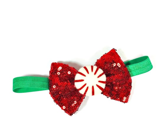 Christmas Bow Tie || Dog Christmas Bow || Peppermint || Christmas Puppy || Pet Christmas Gift