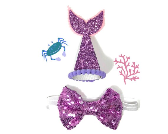 Dog Mermaid Costume || Dog Mermaid Hat || Dog Birthday Party Hat || Pet Party Decor || Animal Party Hat || Dog Gift || Dog Clothes