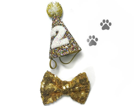 Dog Bow Tie || Dog Birthday || Cat Hat || Animal Hat Dog Crown || Busters Party Shop || Birthday Crown || Party Supplies