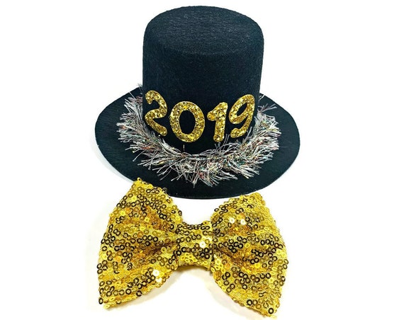 2019 Top Hat || New Years Top Hat || Dog NYE Hat || Top Hat Costume for Dog || New Years Eve
