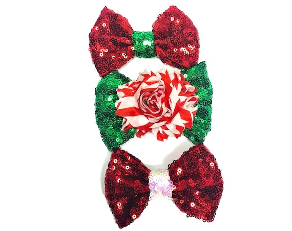 Christmas Bow Tie || Dog Christmas Bow || Peppermint || Christmas Puppy || Pet Christmas Gift