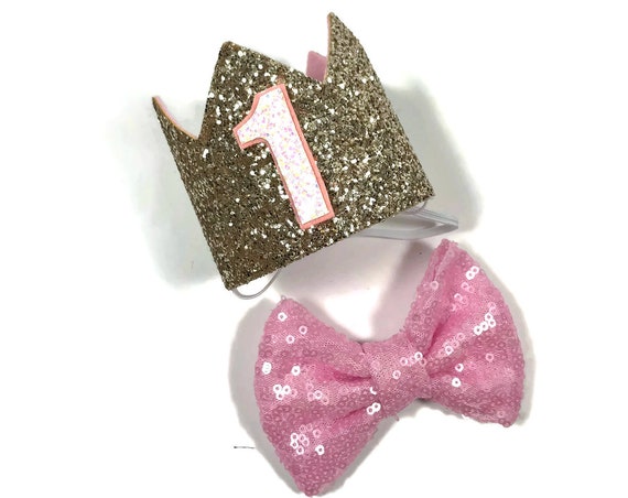 Dog Birthday Hat | Dog Birthday | Pet Birthday Crown | Dog Lover Gift | Birthday for Dog | Pet Cat Kitten Pig Birthday Party Hat | Pale Gold