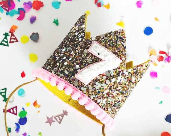 Dog Birthday Crown Hat || Animal Party Hat || Cat Kitty Puppy Pig Birthday Crown Hat || Dog Costume || Add Any Number