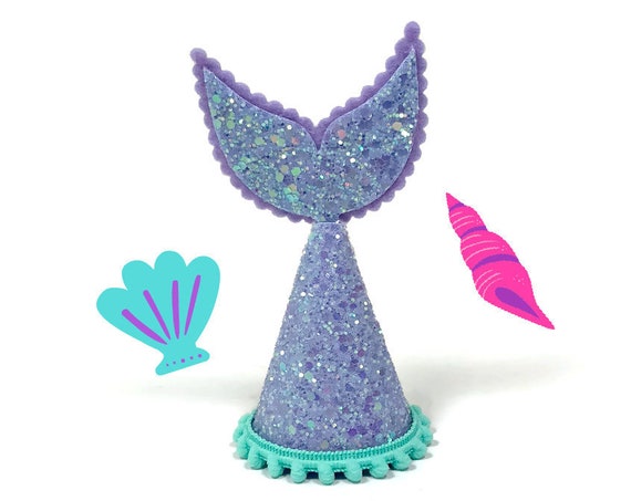 Dog Mermaid Costume || Dog Mermaid Hat || Dog Birthday Party Hat || Pet Party Decor || Animal Party Hat || Dog Gift || Dog Clothes