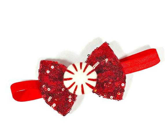 Christmas Bow Tie || Dog Christmas Bow || Peppermint || Christmas Puppy || Pet Christmas Gift