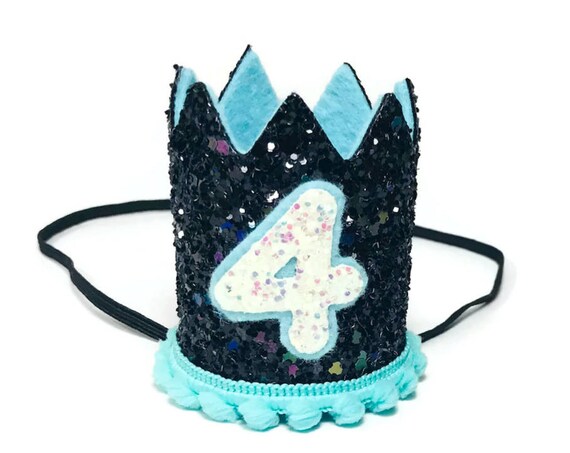 4th Birthday Crown || Any Age || Dog Birthday Hat || Pet Party || Birthday Crown