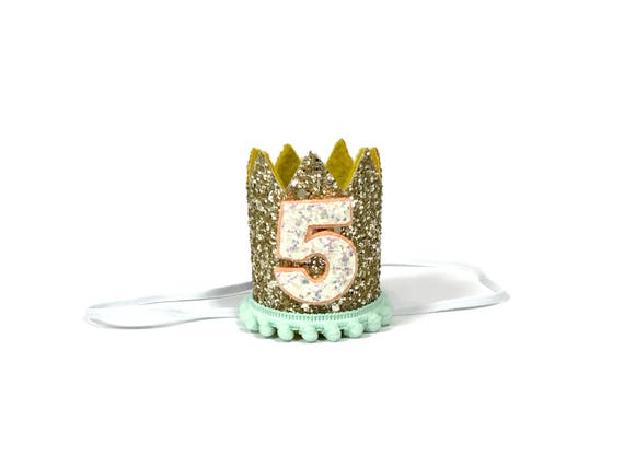 SALE|| Dog Hat || Kitty Cat Birthday Crown || Animal Crown || Animal Party || Birthday Party Photo Prop || Pale Gold Glitter