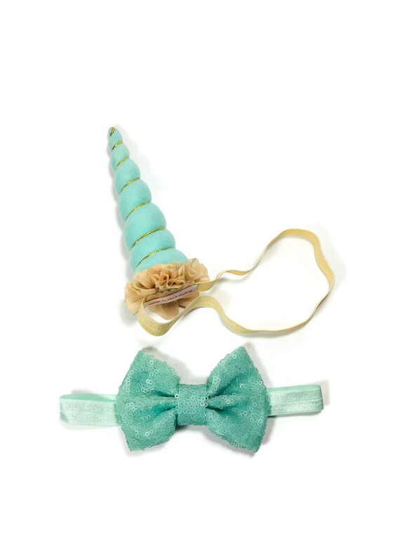 Dog Unicorn Horn and Bow || Dog Unicorn Headband || Unicorn Headband for Dog || Pet Unicorn Costume || Dog Unicorn || Dog Birthday