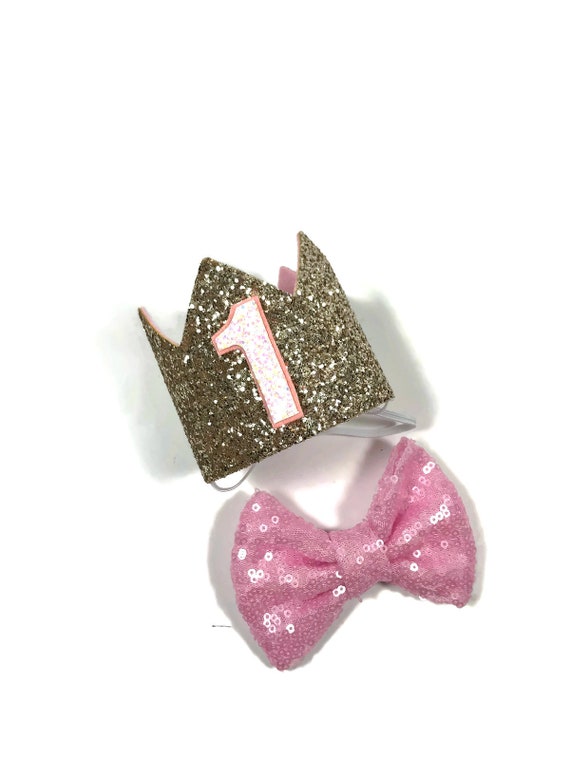 Dog Birthday Hat | Dog Birthday | Pet Birthday Crown | Dog Lover Gift | Birthday for Dog | Pet Cat Kitten Pig Birthday Party Hat | Pale Gold