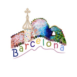 Casa Battlo Roof Barcelona - Antoni Gaudi - Sovenirs Barcelona - Casa Batlló Сhameleon - Art Print - High quality - PNG download