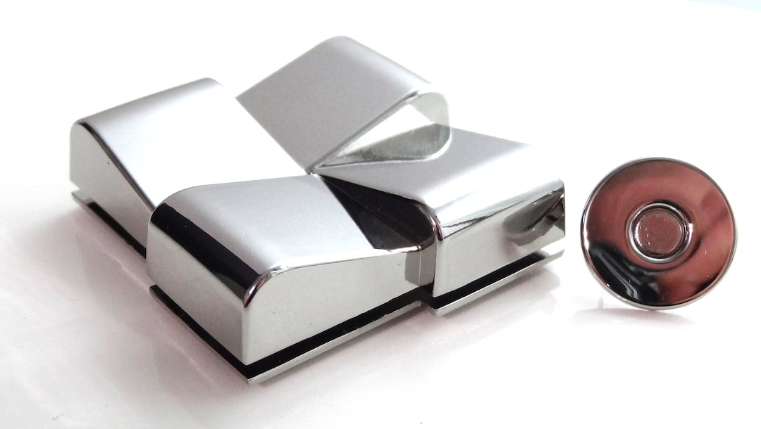 Weaved Square Magnetic Clasp Snap Lock // Closure// Bag Hardware//purse ...