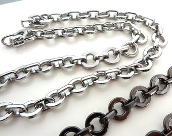 O-Style Chain - Medium Duty Round Chain // Bag Chain // Bag Hardware // Purse Chain // Bag Handle //