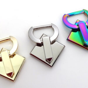 4pcs 3/4&quot; Handbag Strap Connector // Purse Hardware // Strap metal connect bag //