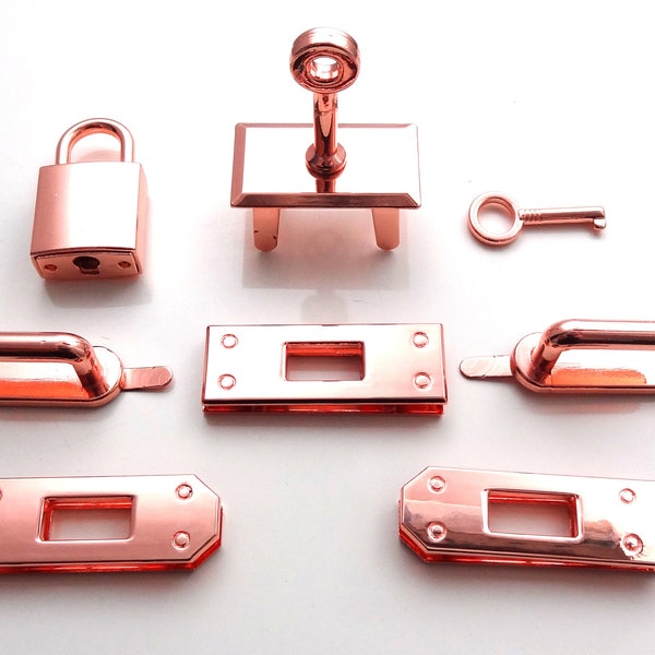 8-Piece Lock Set // Locks // Closure // Bag Hardware // Purse Hardware