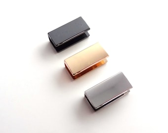 18mm Strap Ends // Metal Belt Tips // Purse Hardware // Bag Hardware//