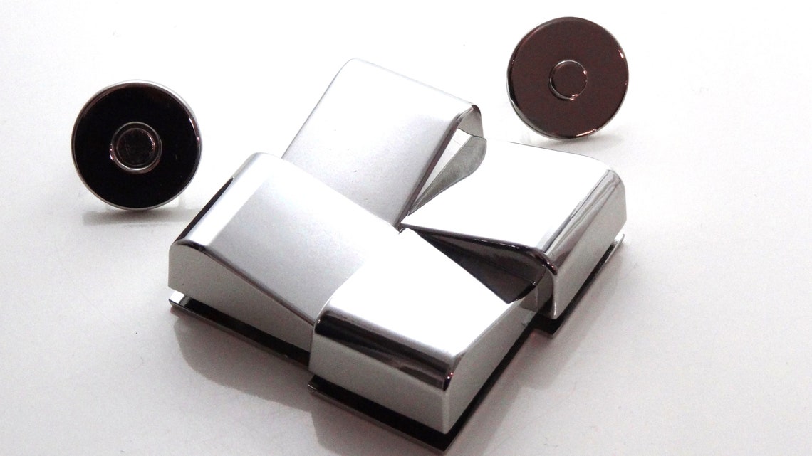 Weaved Square Magnetic Clasp Snap Lock // Closure// Bag Hardware//purse ...