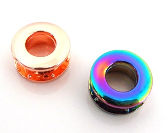 10mm ( 3/8") Inner Width Heavy Duty Metal Grommets - Set of 12 // Bag Hardware // Eyelets // Purse Making // Leathercraft // Purse Hardware