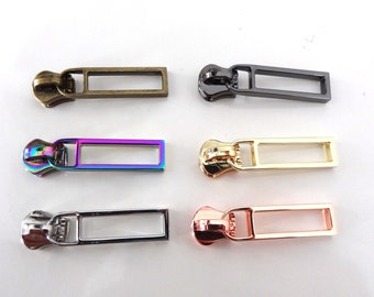 Zipper Sliders Pulls // Metal Teeth Zipper Tape // Zippers // Bag Hardware // Purse Hardware // Fastener //