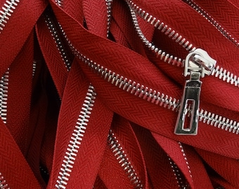 High-End Two-Way Metal Teeth Zipper Tape -- Corn Teeth