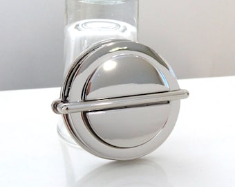 Round Circle Push Lock // Tongue Bag Lock // Purse Lock // Purse Hardware //Bag Hardware // Bag Accessory