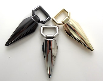 Elongated Handbag Strap Connectors - Set of Four //Strap Hardware, Bag Hardware