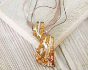 Collar de cuentas de cristal de Murano, regalo colgante para su aniversario, cumpleaños, collar de lámparas, colgantes 21, 18, 16, regalo de cumpleaños