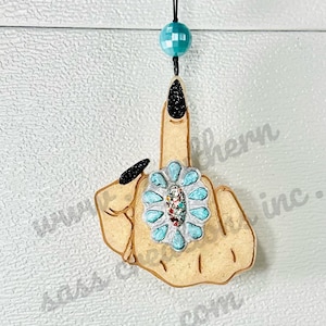 Turquoise ~Boy Bye ~ Sassy Freshies ~ middle Finger ~ Faux Turquoise Ring ~ Freshie ~ Car Fresheners ~ Car Decor ~ Vehicle Scents ~ Freshies