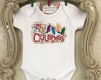 My First Christmas Baby Onesie
