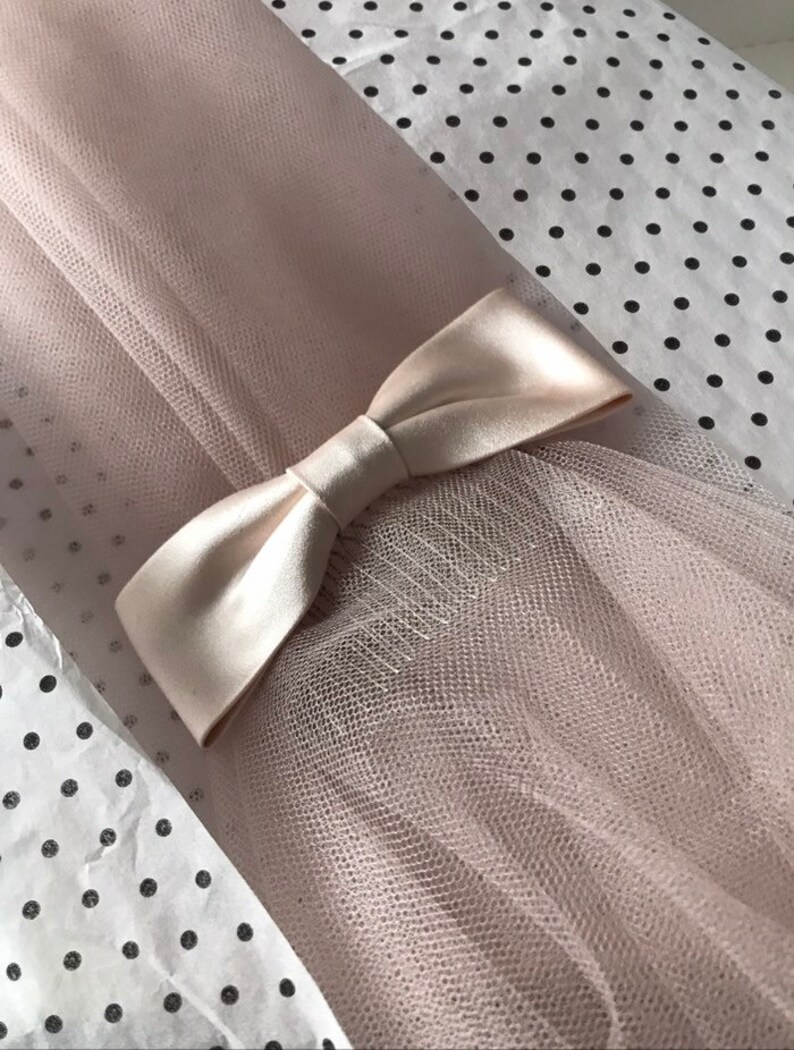 Blush coloured wedding veil Etsy