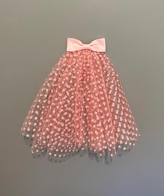 Pink Polka Dot Spotty Short Wedding Veil With Bow - Etsy  display picture 1