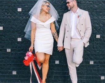 3 layer bouffant veil 60s inspired