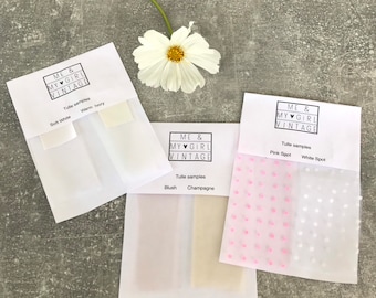 Tulle Fabric Samples: Color Matching for Veils
