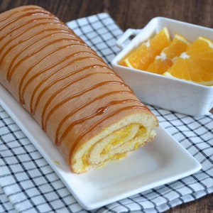 Orange Filled Spongecake Roll  Digital Download Recipe, Delicious  Recipe,  Roulette Fast Homemade Recipes, Dessert for Step Mom Visit