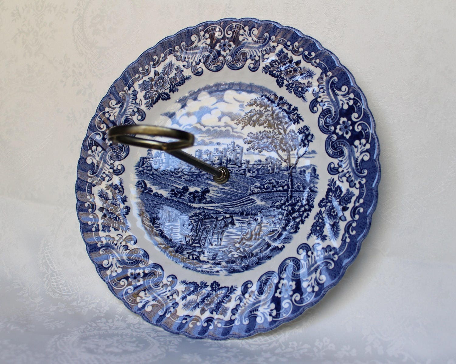 Ancre britannique Ironstone plateau de service avec poignée Etsy