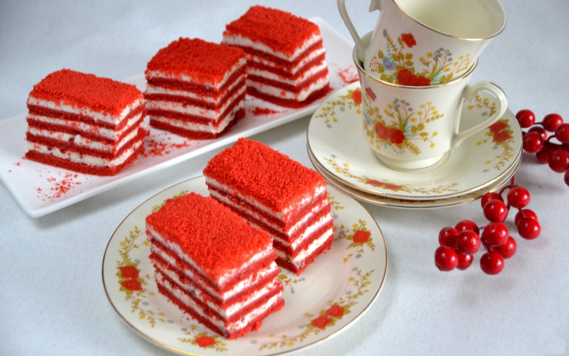 Red and White Pastries Digital Download Recipe, Fantastic Cake Recipe, New Version Red Velvet Cake Recipe
