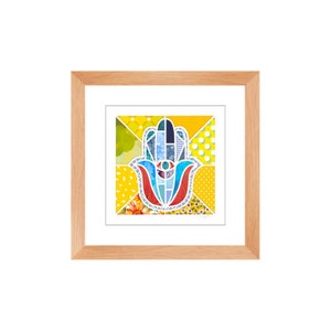 ハムサの壁飾り、ハムサの壁アートプリント、ファティマのハムサの手の壁アート、家のための邪眼の装飾、邪眼のデザイン、スピリチュアルなボヘミアンの装飾