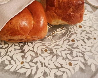 Pappe aus Glas Challah, Shabbat Challah Tafel, Jüdisches Hochzeitsgeschenk, jüdisches Jubiläum, Jüdisches Dekor, jüdisches Wohndekor