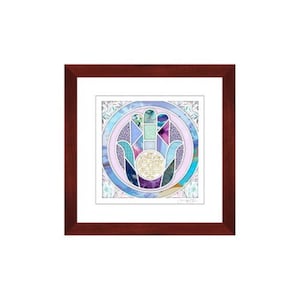 Birkat Banim Jewish Sons’ Baby Boy Gift Hamsa Judaic prayer Decor Hebrew Framed Blessing