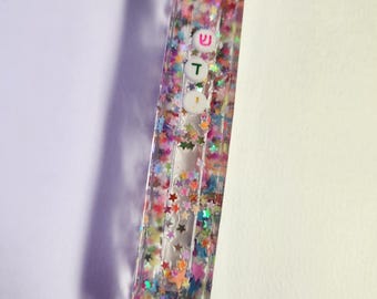 Resin Mezuzah, Glitter Mezuzah, Kitschy Mezuzah, Kid's Mezuzah, Colorful Mezuzah, Personalized Mezuzah