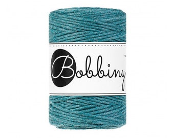 Bobbiny Baby Single Twist Makramee Kordel 1,5mm 100m/108yds RecyceltEs Nachhaltiges Produkt Teal