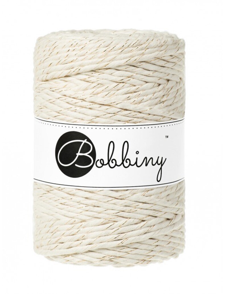 FREE P/&P 5mm Natural Bobbiny rope//cord New 100/% cotton 100m