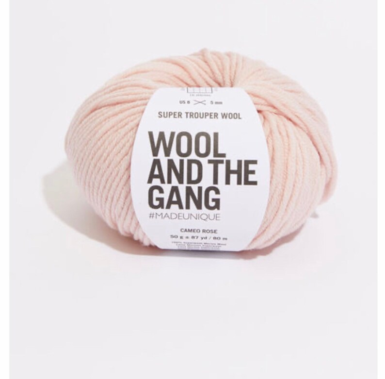 Wolle und die Gang Super Trooper Garn, 100% Merino, verschiedene Farben Cameo Rose