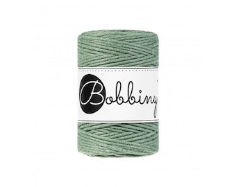 Bobbiny Baby Single Twist Makramee Kordel 1,5mm 100m/108yds RecyceltEs Nachhaltiges Produkt Eukalyptus