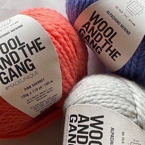 Wolle und das Gang Alpacino Merino Garn verschiedene Farben, 100g