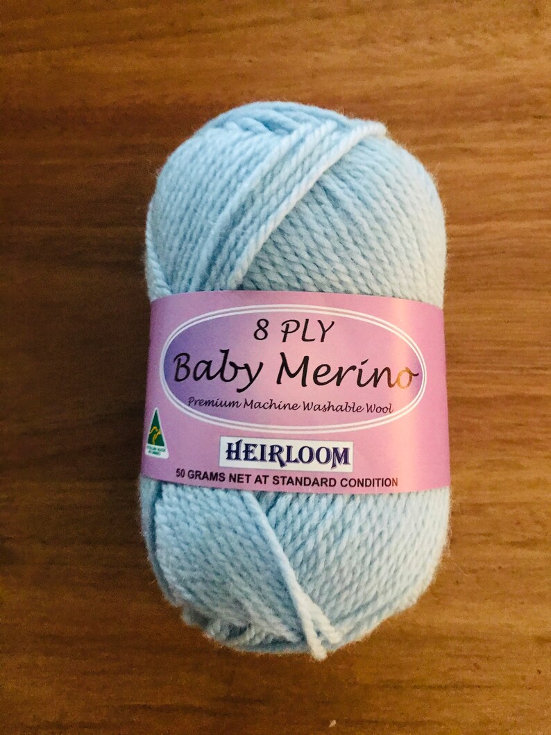 Heirloom 8ply Baby Merino Yarn 50g Pure Australian Wool Made Etsy
