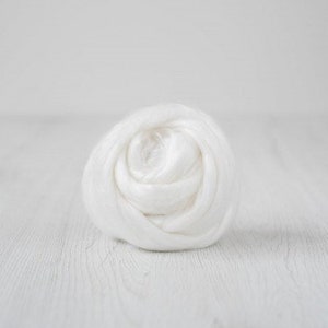 Pearl Fibre Tops, DHG Italy, 50g, Natural White